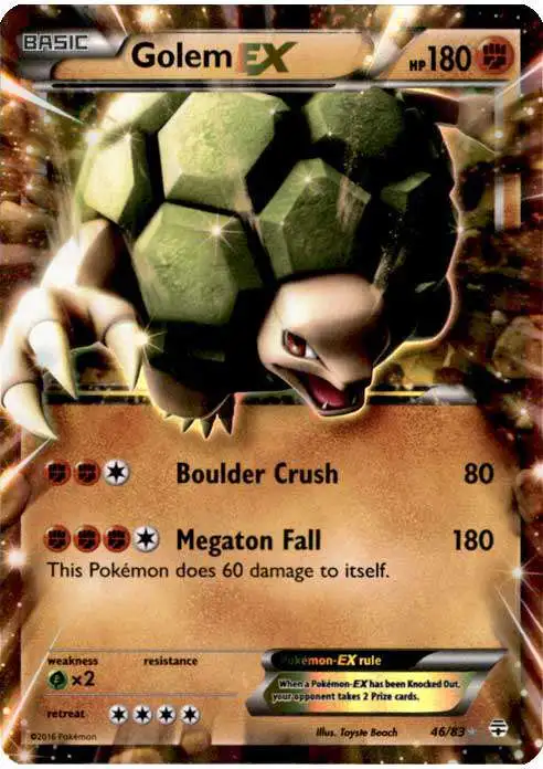 Pokemon X & Y Generations Ultra Rare Golem EX #46
