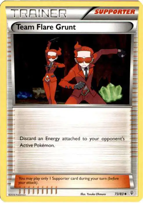 Pokemon X & Y Generations Uncommon Team Flare Grunt #73
