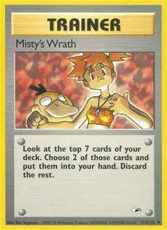 Pokemon Trading Card Game Gym Heroes Uncommon Misty's Wrath #114 [Lightly Played]