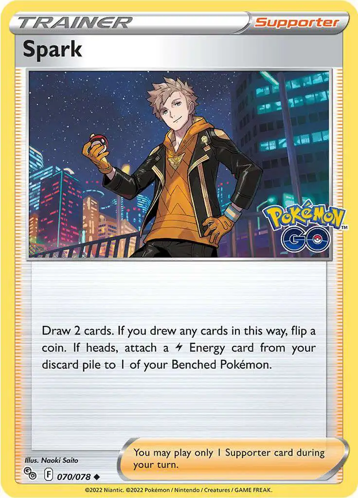 Trading Card Game Pokemon GO Uncommon Spark #70