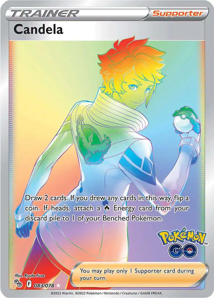 Trading Card Game Pokemon GO Secret Rare Candela #83