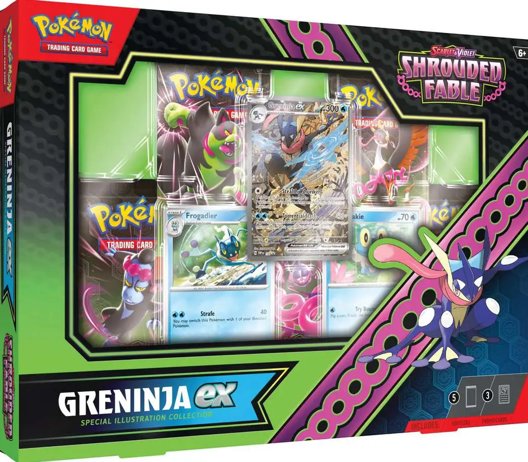 Pokemon Scarlet Violet Shrouded Fable Greninja EX Box 5 Booster