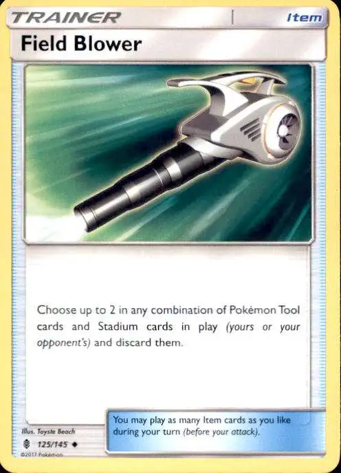 Pokemon Trading Card Game Sun & Moon Guardians Rising Uncommon Field Blower #125