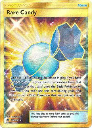 Pokemon Trading Card Game Sun & Moon Guardians Rising Secret Rare Rare Candy #165