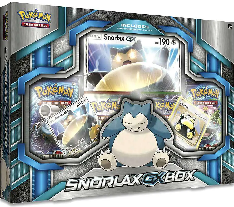 Pokemon XY Snorlax GX Box [4 Booster Packs, 2 Promo Cards & Oversize Card]