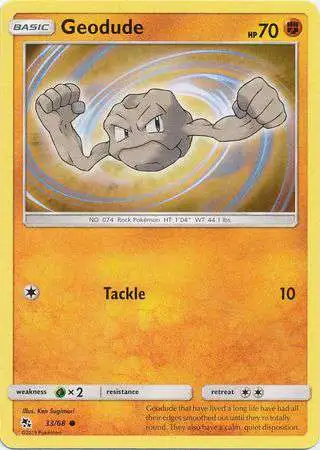 Pokemon Trading Card Game Hidden Fates Common Geodude #33