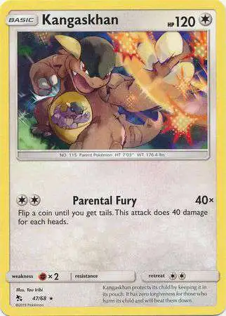 Pokemon Trading Card Game Hidden Fates Rare Kangaskhan #47