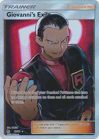 Pokemon Trading Card Game Hidden Fates Ultra Rare Giovanni's Exile #67