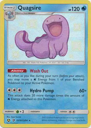 Pokemon Trading Card Game Hidden Fates Shiny Rare Quagsire SV10