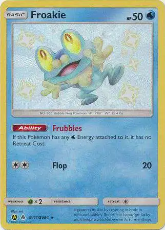 Pokemon Trading Card Game Hidden Fates Shiny Rare Froakie SV11