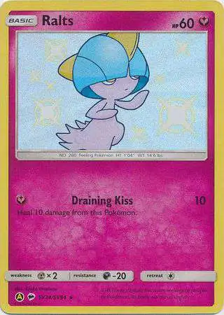 Pokemon Trading Card Game Hidden Fates Shiny Rare Ralts SV34