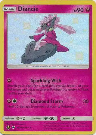 Pokemon Trading Card Game Hidden Fates Shiny Rare Diancie SV36