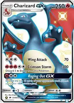 Pokemon Trading Card Game Hidden Fates Ultra Rare Charizard GX SV49 [Damaged]