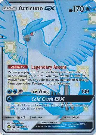 Pokemon Trading Card Game Hidden Fates Ultra Rare Articuno GX SV54