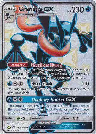 Pokemon Trading Card Game Hidden Fates Ultra Rare Greninja GX SV56