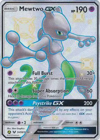 Pokemon Trading Card Game Hidden Fates Ultra Rare Mewtwo GX SV59