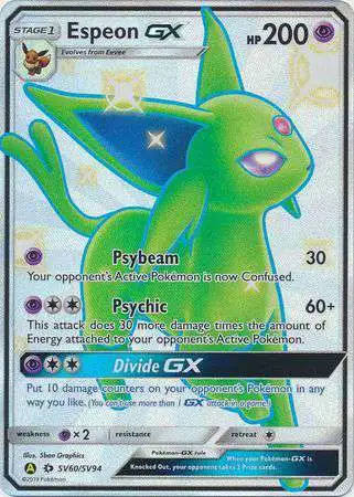 Pokemon Trading Card Game Hidden Fates Ultra Rare Espeon GX SV60