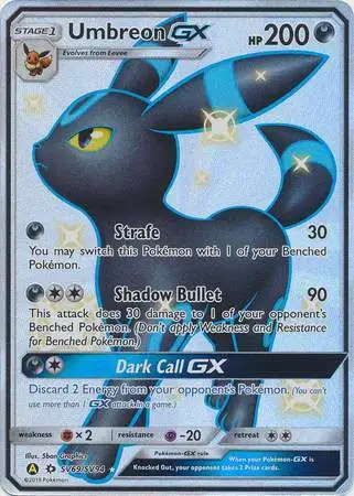 Pokemon Trading Card Game Hidden Fates Ultra Rare Umbreon GX SV69 [Lightly Played]