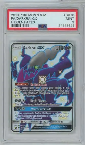 PSA 10 Darkrai GX Hidden online Fates