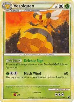 Pokemon HeartGold & Soulsilver Undaunted Rare Vespiquen #23