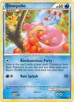 Pokemon HeartGold & Soulsilver Undaunted Common Slowpoke #66 [Moderately Played]