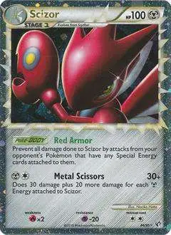 Pokemon HeartGold & Soulsilver Undaunted Ultra Rare Scizor (Prime) #84 [Moderately Played]