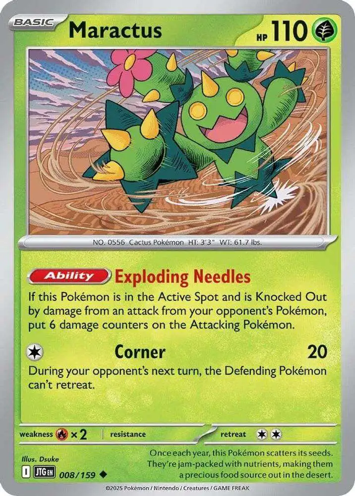 Pokemon Trading Card Game Journey Together Uncommon Maractus #8