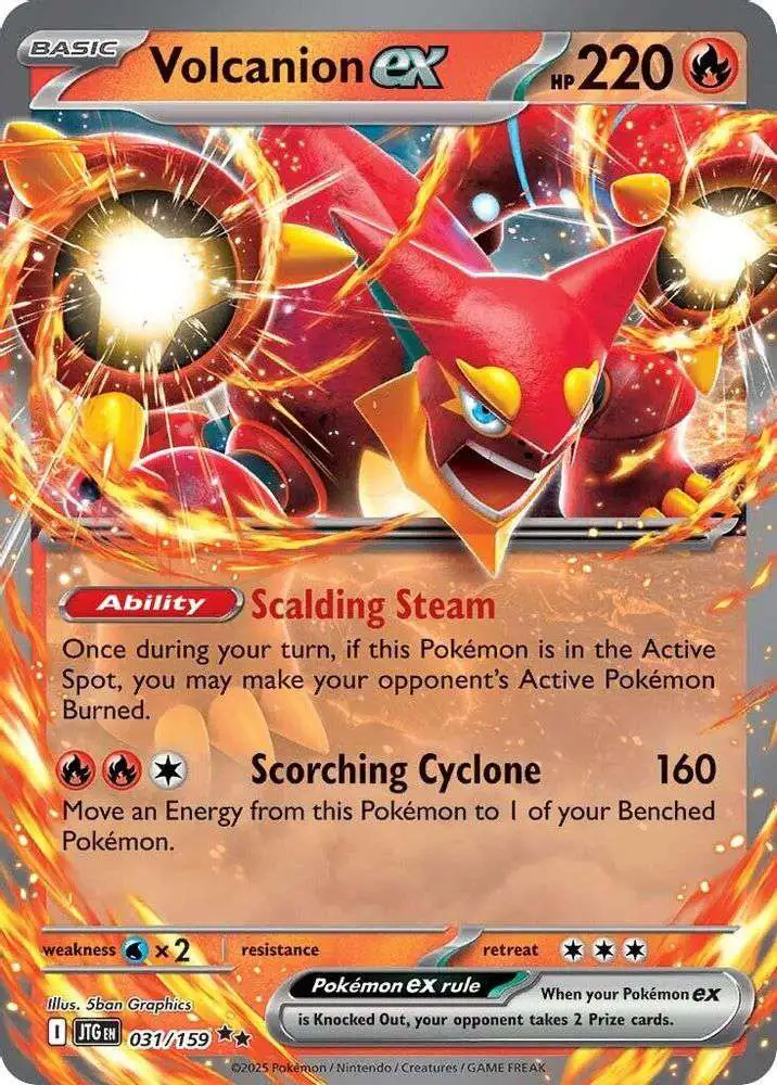 Pokemon Trading Card Game Journey Together Double Rare Volcanion ex #31