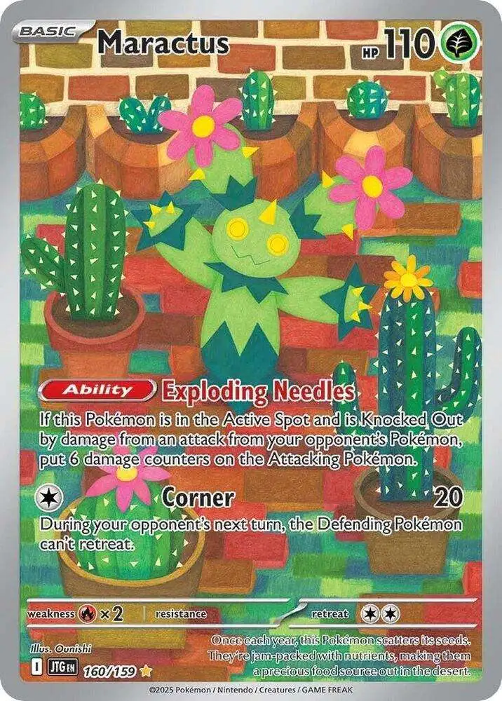 Pokemon Trading Card Game Journey Together Illustration Rare Maractus #160