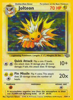 Pokemon Jungle Holo Rare Jolteon #4 [1999] [Lightly Played]