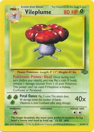 Pokemon Jungle Rare Vileplume #31 [Near Mint]