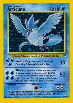 Pokemon Legendary Collection Holo Rare Articuno #2 [Moderately Played]