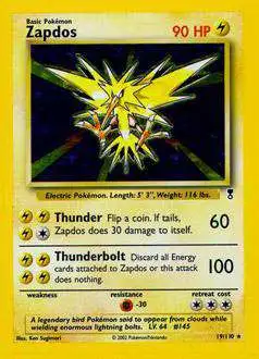 Pokemon Legendary Collection Holo Rare Zapdos #19 [Moderately Played]