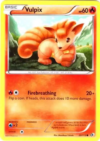 vulpix pokemon card price - (20/113) end display Vulpix 2025 Pokemon Mega Evolution