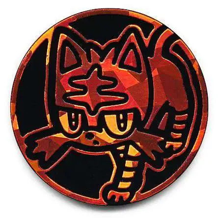 Pokemon Trading Card Game Sun & Moon Special Edition Litten Plastic Coin