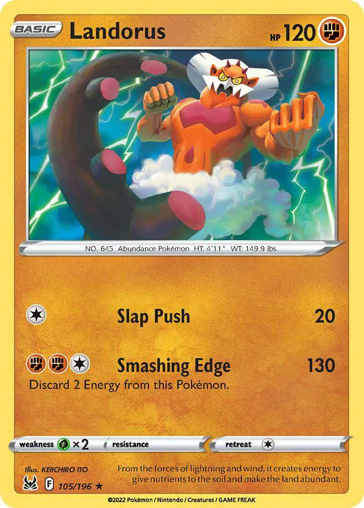 Pokemon Trading Card Game Lost Origin Single Card Rare Landorus 105
