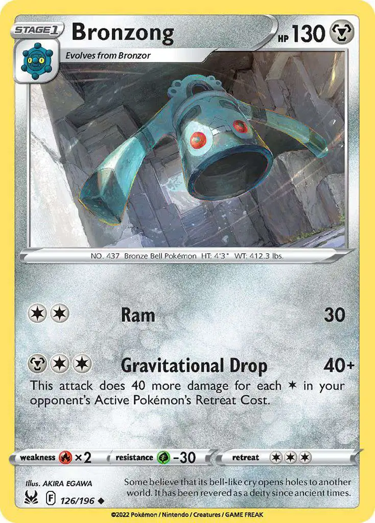 Pokemon Trading Card Game Lost Origin Uncommon Bronzong #126