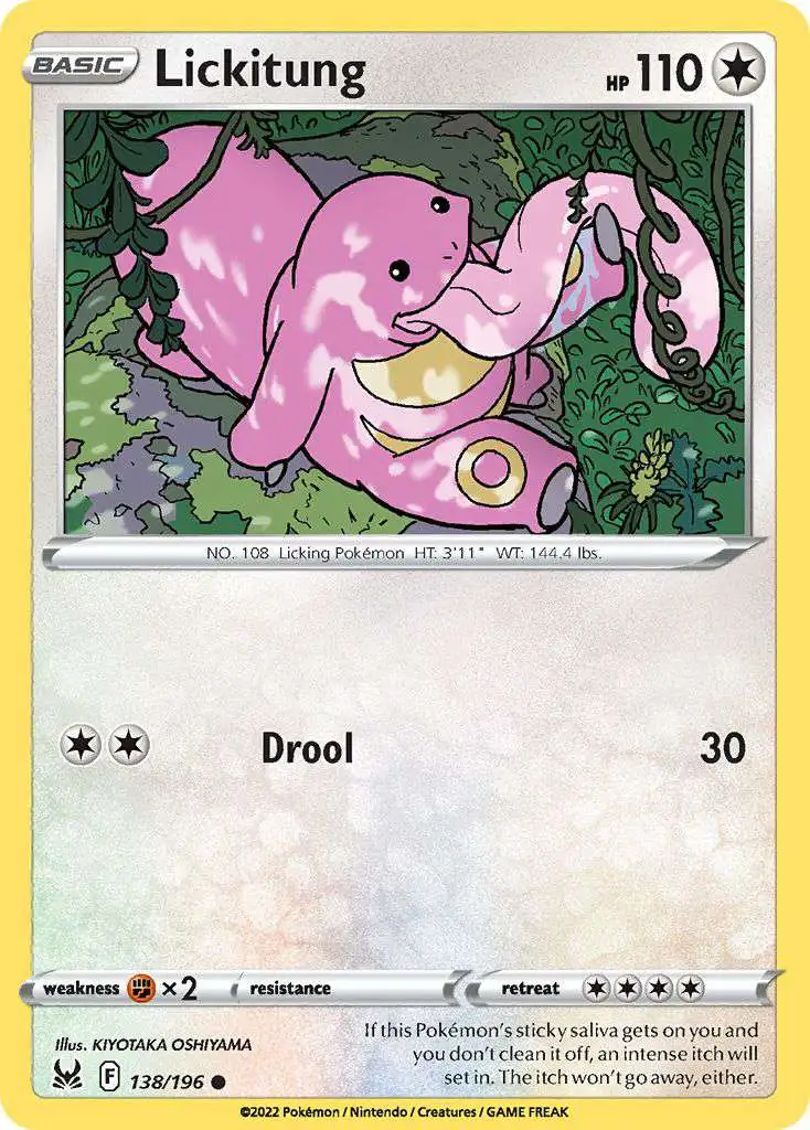 Pokemon Trading Card Game Lost Origin Common Lickitung #138