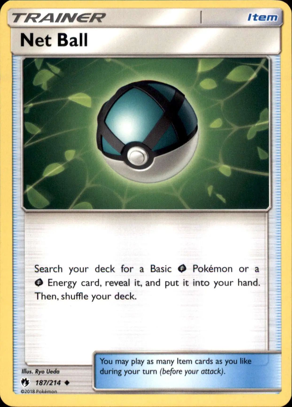 Pokemon Trading Card Game Sun & Moon Lost Thunder Uncommon Net Ball #187