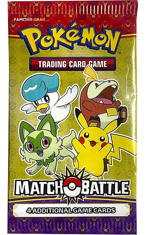 Pokémon Gold Pack Bundle 4 Packs & 1 Pokémon Official Playmat