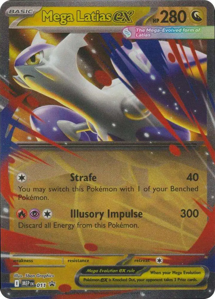 Pokemon Trading Card Game Mega Evolution Promo Double Rare Mega Latias ex MEP11