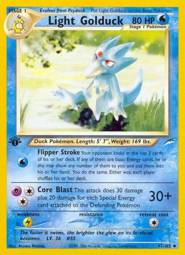 Pokemon Neo Destiny Uncommon Light Golduck #47 [1st Edition]