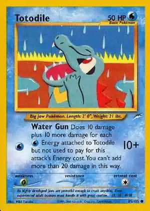 Pokemon Neo Destiny Common Totodile #85 [1st Edition - Lightly Played] [Lightly Played]