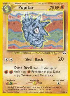 Pokemon Neo Discovery Uncommon Pupitar #45 [Lightly Played]