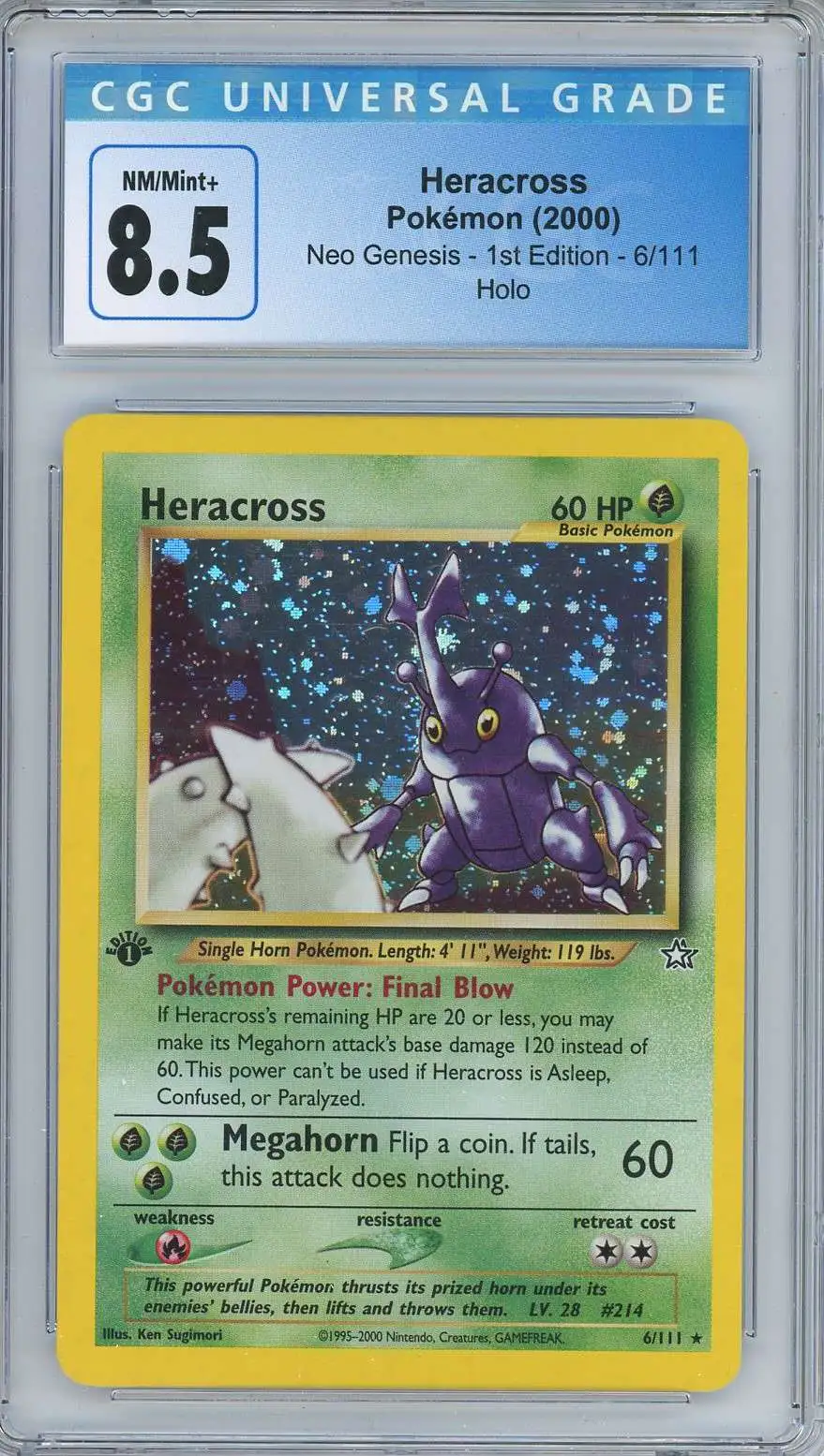 Pokemon Heracross deals Cgc 8.5