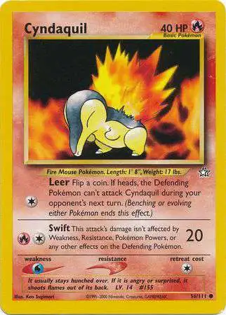 Pokemon Neo Genesis Common Cyndaquil #56 [1st Edition]