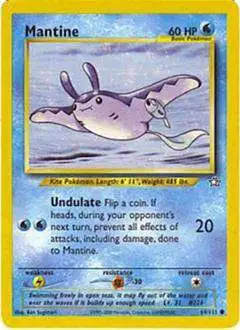 Pokemon Neo Genesis Common Mantine #64 [1st Edition]