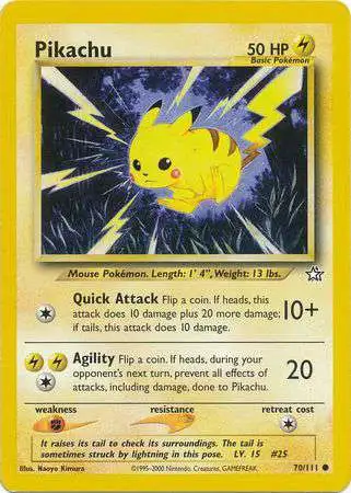 Pokemon Neo Genesis Common Pikachu #70 [Lightly Played]