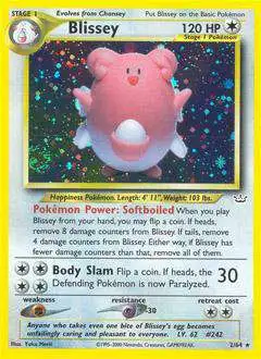 Pokemon Neo Revelation Holo Rare Blissey #2 [Lightly Played]