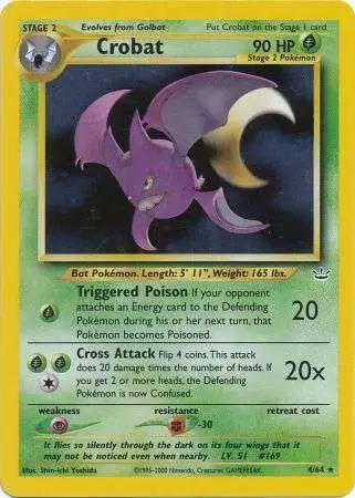 Pokemon Neo Revelation Holo Rare Crobat #4